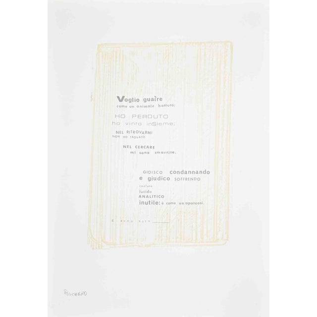 Offset and screen print realized by Pouchard in the 1970s. Hand signed in the lower left in pencil Good condition. This...