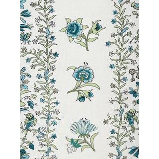 Lisa Fine "Calico Flower Stripe” Print– 9 Yards For Sale