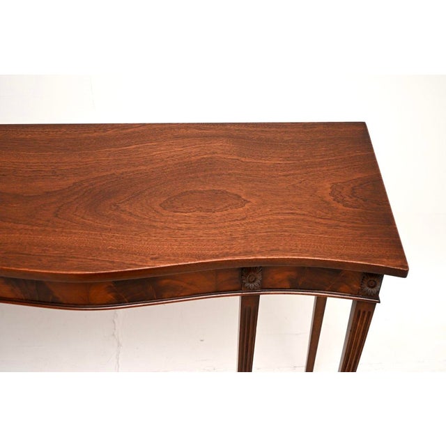 Wood Antique Edwardian Console Table, 1900s For Sale - Image 7 of 10