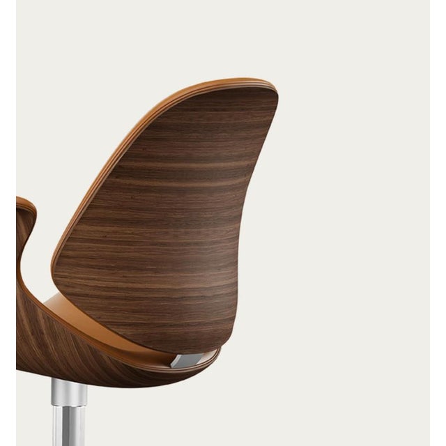 One Collection Council Chair in Walnut and Upholstery from Salto and Sigsgaard For Sale - Image 9 of 18
