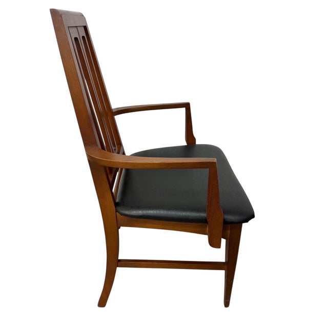 1960s Mid-Century Modern Young Manufacturing Walnut Dining Chairs - Set of 6 For Sale - Image 5 of 8