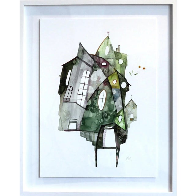 Maria C Bernhardsson "Green House" Original Painting For Sale