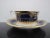 English Spode Lancaster Cobalt Blue R8950 Gold Gilt Fine Bone China Cup & Saucer For Sale - Image 3 of 11