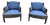 Napoleon III Chairs in Blue, Set of 2 For Sale