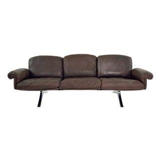 Vintage DS-31 3-Seater Sofa in Brown Leather from de Sede, 1960s For Sale