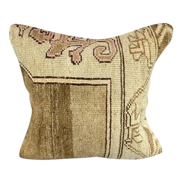 20 x 20 Rug Pillow Spice Route Turkish Pillow Cushion Cover For Sale