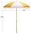 Enhance your outdoor experience with the Gallo 6.5 ft beach umbrella in a lively yellow stripe design. This stylish...