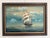 Green Large Vintage Signed Original Marine Oil Painting Tall Ship Nautical Seascape For Sale - Image 8 of 14
