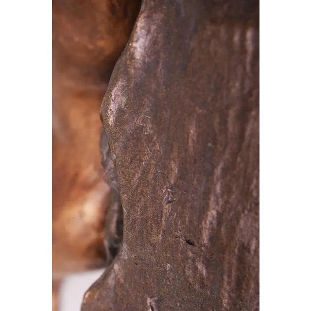 Emanuel Kodet, Art Deco Statue, 1920s, Bronze & Ceramic For Sale - Image 3 of 7