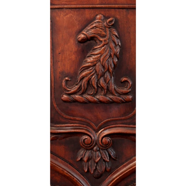 Exceptional Pair English William IV Mahogany Hall Chairs 1830 For Sale - Image 4 of 5