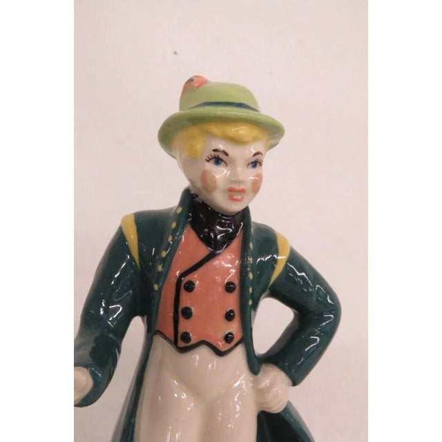 Ceramic Arts Studio Madison Wi Green Swedish Man Figurine For Sale - Image 10 of 12