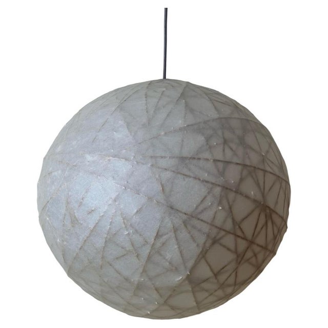 Vintage Cocoon Globe Pendant Lamp, 1970s For Sale - Image 18 of 18