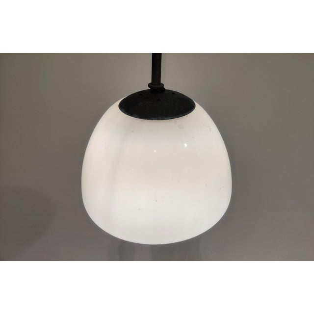 Vintage Opaline Pendant Lamp, 1930s For Sale - Image 9 of 9