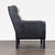 Restoration Hardware Restoration Hardware Madsen Black Leather Lounge Chair For Sale - Image 4 of 10