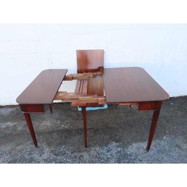 Wood Inlay Extension Console Card Dinette Dining Extension Table 6322 For Sale - Image 7 of 18