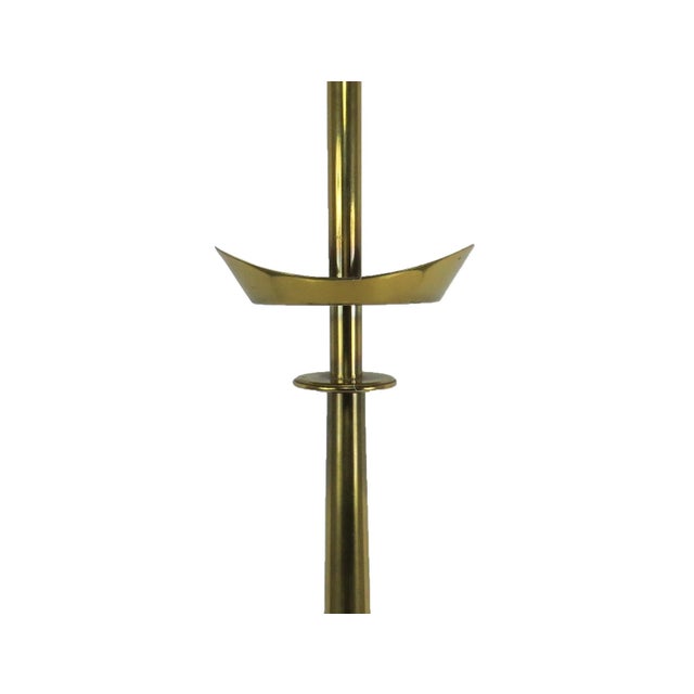 Stiffel Vintage Tommi Parzinger for Stiffel Atomic Brass Table Lamp For Sale - Image 4 of 10