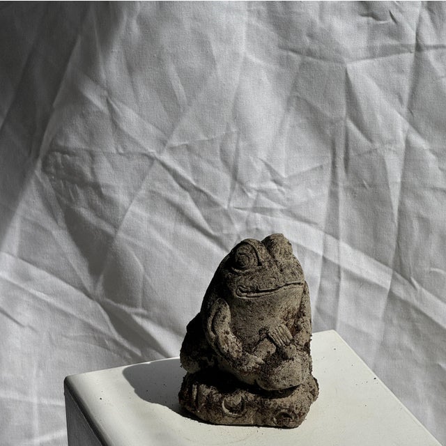 Small Balinese Limestone Frog Sculpture with Gamelan Music, 1980s For Sale - Image 10 of 11