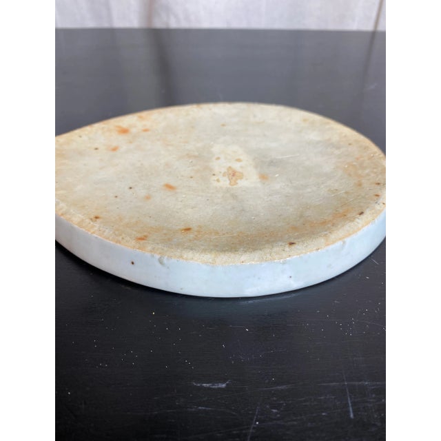 Circa 1820 Chinese Export Blue Canton Leaf Dish For Sale - Image 4 of 6