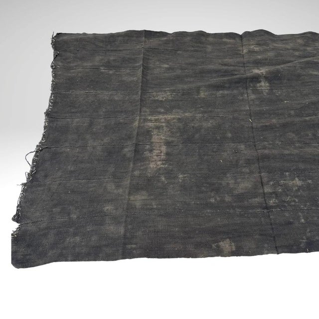 Early 20th Century Black and White Mudcloth Textile Mali 66.5 x 41.25 For Sale - Image 4 of 10