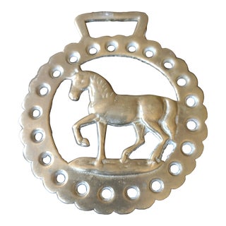 19th Century Horse Brass Ornament Horse Motif For Sale