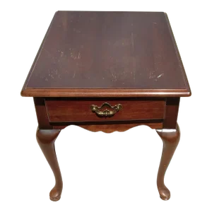 Thomasville English Chippendale Mahogany Dish Top Tea Table, Circa 1960