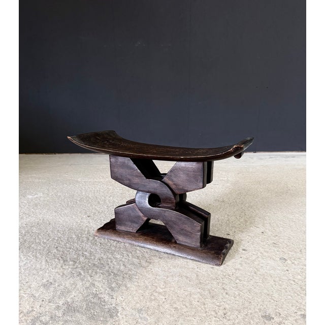 Handcarved Ashanti Tribal Stool, Africa, 1950s For Sale - Image 17 of 17
