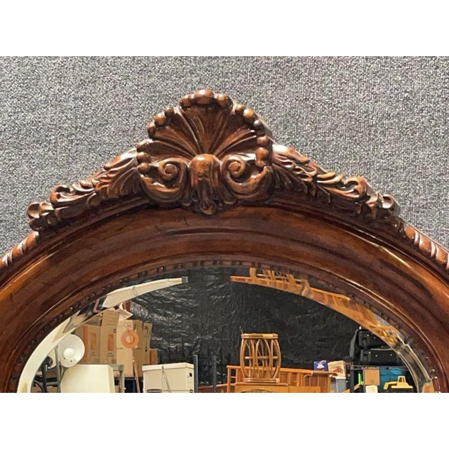 Victorian Mahogany Full Size Floor Mirror For Sale - Image 3 of 10
