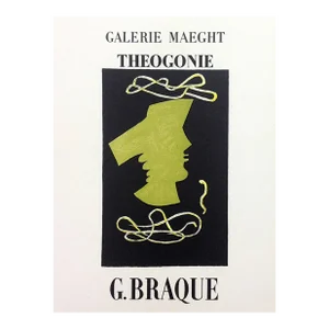 1959 Georges Braque Lithograph 5 Theogonie Mourlot
