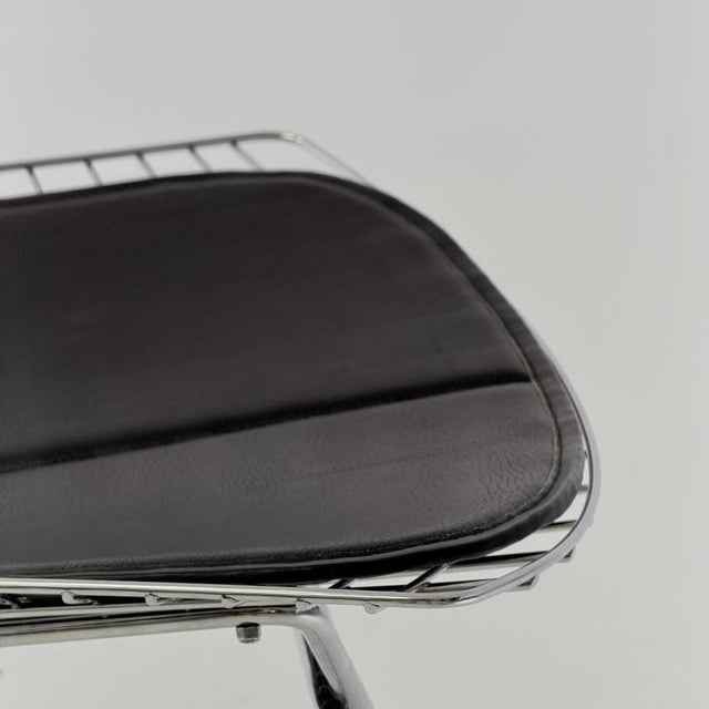 Mid-Century Wire Chrome Side Chair by Harry Bertoia, Germany, 1980s For Sale - Image 14 of 18