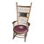 Late 19th Century Victorian Stick and Ball Rocker With Needlepoint Seat For Sale
