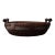 Antique Chinese Rattan Market Basket | Mid-Century Southern China Folk Art Basket With Bundle Handles For Sale