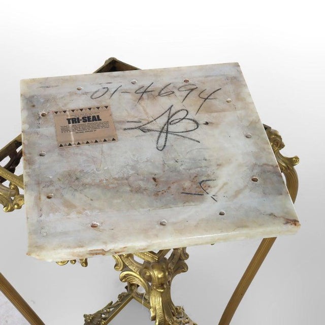 Rococo Gilt Bronze & Onyx Plant Stand C1910 For Sale - Image 11 of 11
