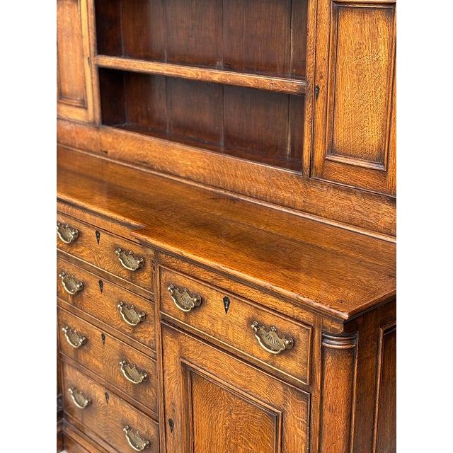 19th Century Georgian Oak Dresser, 1820 For Sale - Image 4 of 14