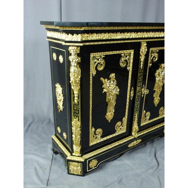 Buffet stamped befort jeune '' exceptional buffet two doors in ebony macassar stamped mathieu befort jeune. Completely...