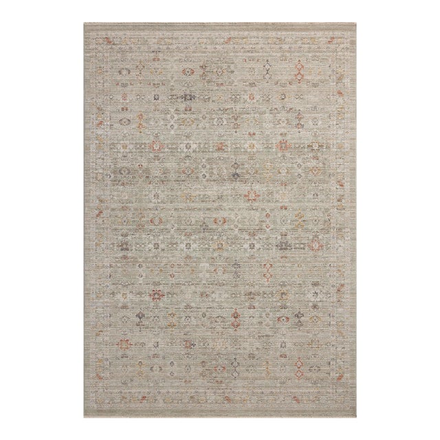 Chris Loves Julia x Loloi Ida Spa / Multi 6'-3" x 9'-4" Area Rug For Sale
