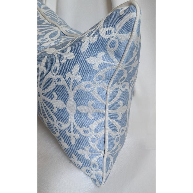 Transitional Decorative Pillow in Holland & Sherry Fabric For Sale - Image 3 of 5