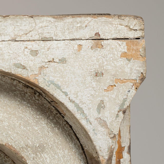 Antique White Early 19th Century France Neoclassical Antique White Wood Decorative Object For Sale - Image 8 of 15