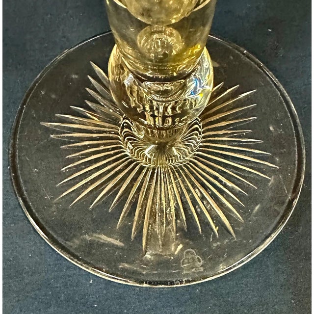 Glass Late 19th Century Crystal Vase, signed HAWKES For Sale - Image 7 of 9