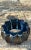 Glass Vintage Blue Sculptural Art Glass Gear Sculpture For Sale - Image 7 of 12