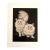 Vintage Midcentury Gladys Emerson Cook White Persian Cats Portrait w/16x20 Mat For Sale
