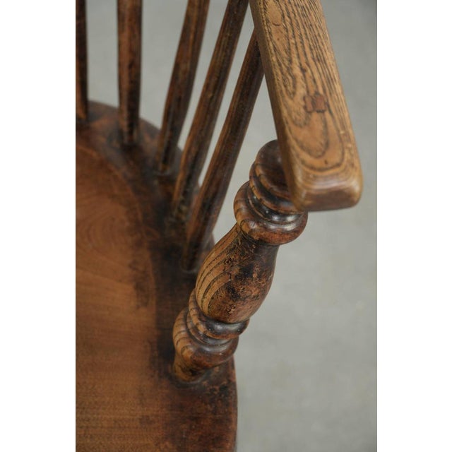 Antique English Spindle Chair, 1800s For Sale - Image 9 of 15