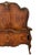 Brown Antique French Louis XV Style Flame Mahogany Twin Bed Frame With Gilt Carved Accents For Sale - Image 8 of 8