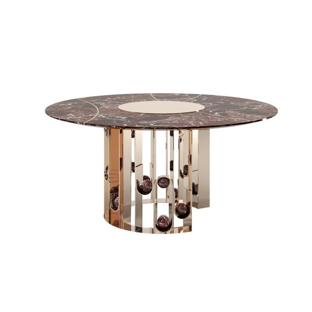 Contemporary Groove Dining Table from Jetclass For Sale - Image 3 of 3