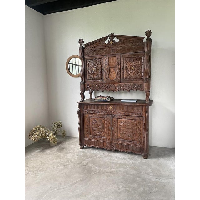Brutalist Antique Brutalist Cabinet, 1890 For Sale - Image 3 of 18