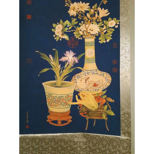 Chinese Still Life Scroll For Sale - Image 4 of 9