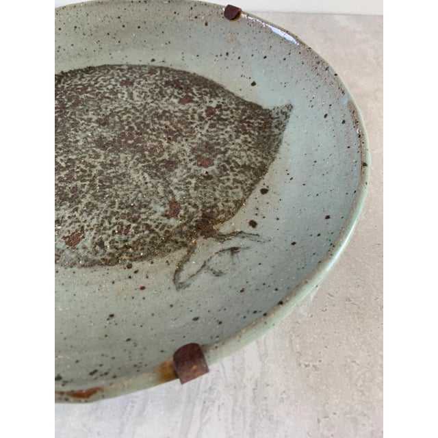 Mid 20th Century Mid-Century Modern Studio Pottery Bird Ceramic Dish For Sale - Image 4 of 9