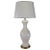 1950s Spanish White Ceramic Lamp With Gold Base For Sale - Image 10 of 10
