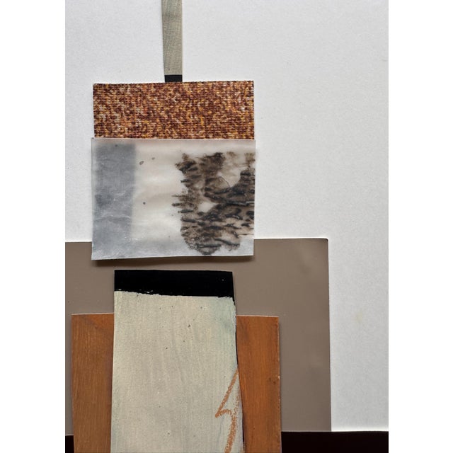 Paper "Memorabilia 9" Original Mixed-Media Collage on Paper by Zac Woodiel For Sale - Image 7 of 9