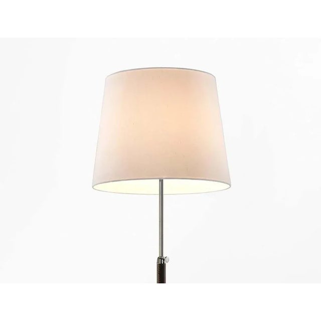 Contemporary White and Chrome Pie De Salón G3 Floor Lamp by Jaume Sans For Sale - Image 3 of 7