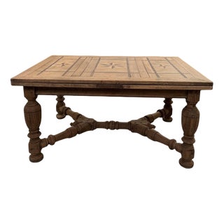 19th Century Italian Table in Oak For Sale